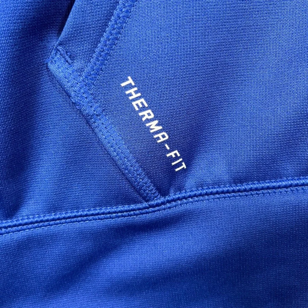 Nike New York Giants Full‎ Zip Hoodie Mens XL Blue Therma-FIT NFL Team Apparel